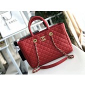 Chanel Original large shopping bag Grained Calfskin A93525 red JK4296LG44