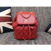 Chanel Original Leather Backpack CHA2590 Red JK5961Yv36