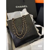 Chanel Original Leather Tote Shopping Bag AS1942 Black JK3942rf73