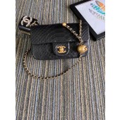 Chanel Original Small Snake skin flap bag AS1116 black JK4092aj95