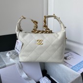 Chanel Sheepskin AS2910 Gold-Tone Metal white JK2820Gm74