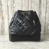 Chanel Sheepskin Leather Backpack 93825 Black JK5917aj95