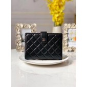 CHANEL sheepskin notebook & Wallet A013 black JK1156dV68