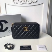 Chanel Shoulder Bag Original Sheepskin Leather A66269 Black JK5512Zr53