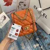 Chanel Small 2.55 Flap Bag AS1961 orange JK3876bm74