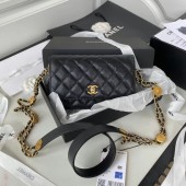 Chanel SMALL FLAP BAG AP2840 black JK2332KX51