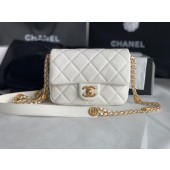 Chanel SMALL FLAP BAG AS3369 white JK2360PC54