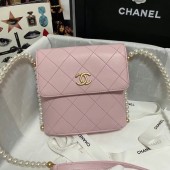 Chanel small hobo bag AS2503 light pink JK3367lu18