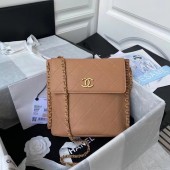 Chanel small hobo bag AS2543 AS2542 brown JK3253mm78