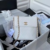 Chanel small hobo bag AS2543 AS2542 white JK3256MB38