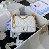 Chanel SMALL Lambskin FLAP BAG AS1792 white JK2842nU55