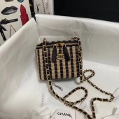 Chanel Weave Shoulder Bag AP1998 black JK3361Oj66