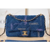 Cheap Chanel Flap denim Shoulder Bag AS3135 blue JK2681sJ42