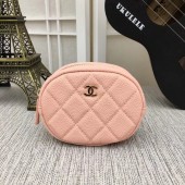 Cheap Copy Chanel Coin Purse Metallic Grained Lambskin & Gold-Tone Metal A68995 pink JK1376Eq45