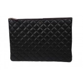 Copy Chanel Clutch Bag Black Original Cannage Pattern A69254 A69253 A69252 Gold JK871Ey31