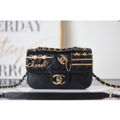 Copy Chanel SMALL FLAP BAG AS2979 black JK2867Ey31