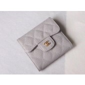 Copy Chanel Wallet Calfskin Leather A49639 Gray JK1383Zn71