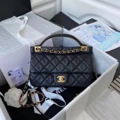 Fake 1:1 Chanel Flap Shoulder Bag Original leather AS2438 black JK3170YK70