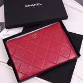 Fake CHANEL 19 Sheepskin Original Leather Carry on bag AP0952 red JK3989Qv16