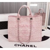 Fake Chanel Canvas Tote Shopping Bag 8099 pink JK5047tu77