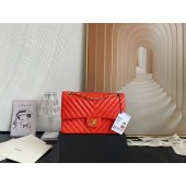 Fake Chanel classic handbag Lambskin & gold Metal V01112 orange JK2597kw88