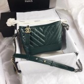 Fake CHANEL GABRIELLE Original Small Hobo Bag A91810 green JK5011Sq37