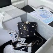 Fake Chanel mini drawstring bag AS2518 black JK3258pE71