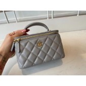 Fake Chanel Original Small classic chain box handbag AP2199 grey JK3190bz90