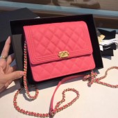 Fashion Boy chanel clutch with chain A84433 rose JK4854wc24