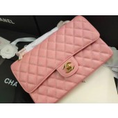 Fashion chanel flap bag Iridescent Grained Calfskin&Gold-Tone AS1112 pink JK3512OM51