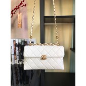 Fashion Chanel Flap Lambskin Shoulder Bag AS1267 white JK2782OM51