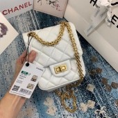 Fashion Chanel Small 2.55 Flap Bag AS1961 white JK3877OM51