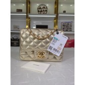 First-class Quality Chanel Flap Lambskin Shoulder Bag A01115 gold JK2571fm32