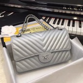 First-class Quality Chanel Flap Shoulder Bags Original Caviar Leather 1112V silver silver chain JK5161xO55