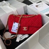 First-class Quality CHANEL MEDIUM FLAP BAG AS2820 red JK2936fm32