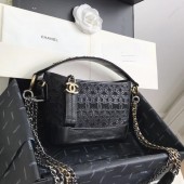 High Imitation Chanel gabrielle small hobo bag A0865 black JK4444bg96