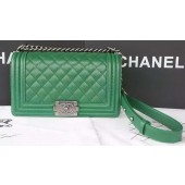 High Quality Imitation Boy Chanel Flap Shoulder Bag Caviar Leather A67086 Green JK117wn47