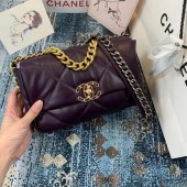 High Quality Imitation Chanel 19 flap bag AS1160 deep purple JK3788Vu82