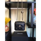 High Quality Imitation Chanel mini Shoulder Bag Lambskin & Gold-Tone Metal AP2929 black JK2478wn47