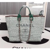 High Quality Replica Chanel Medium Canvas Tote Shopping Bag 8099 green JK5051aR54