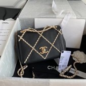 Hot Chanel flap bag AS2382 black & white JK3497cT87