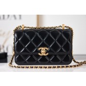 Hot Chanel Flap Lambskin mini Shoulder Bag AS2615 black JK2767cT87