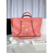 Hot Chanel Original Leather Shopping Bag 66941 pink JK2402cT87