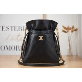 Hot Chanel SMALL Lambskin Shoulder Bag AS2986 black JK2718Nm85