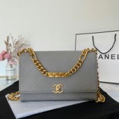 Hot Replica Chanel Flap Shoulder Bag Original leather AS2764 grey JK3091wR89