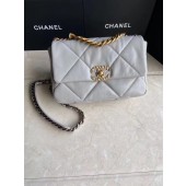 Imitation Chanel 19 flap bag AS1160 grey JK3822Nj42