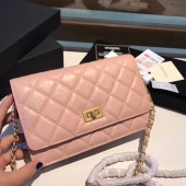 Imitation Chanel Calfskin & Gold-Tone Metal S33814 pink JK4517Za30