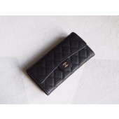 Imitation Chanel Classic Flap Wallet A31506 black JK1397VO34