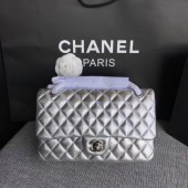 Imitation Chanel Flap Shoulder Bag Original Sheepskin Leather CF1112 Silver JK5282Nj42