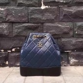 Imitation Chanel Hobo Bag Original Sheepskin Leather A92994 Blue JK01bR77